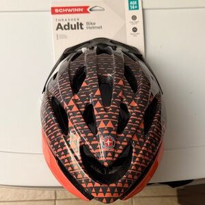 Schwinn Black Helmet with Orange Triangle Accents
